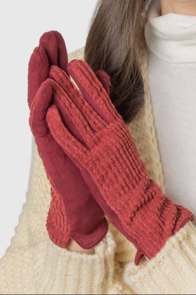 Suede + Corduroy Gloves