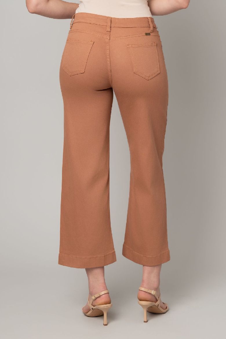 Stretch Twill Wide Leg Jean