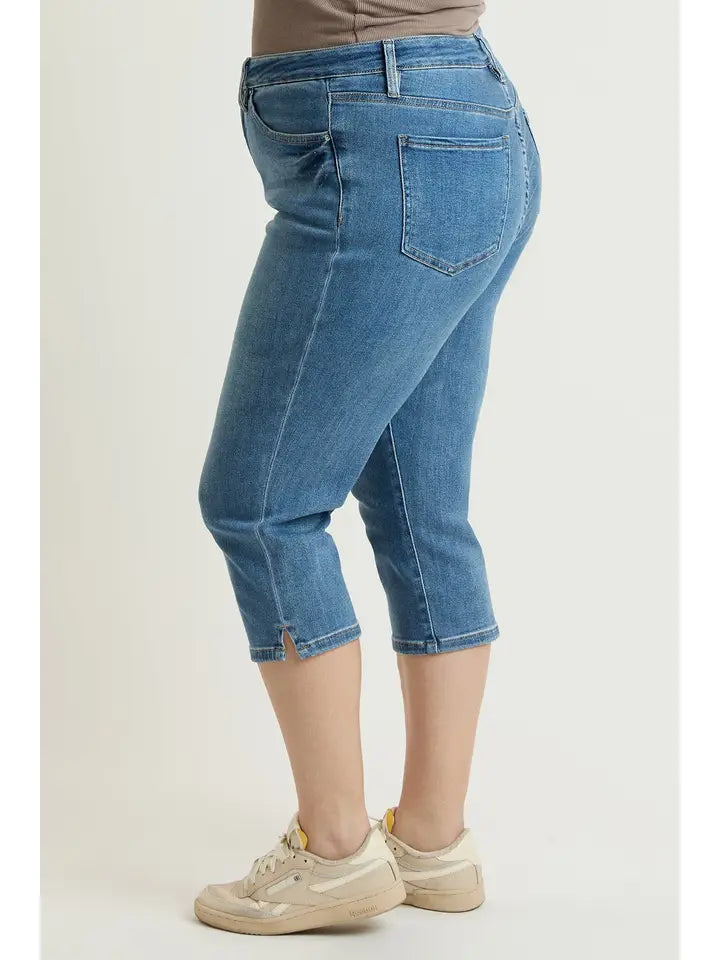 High Rise Premium Stretch Essential Capri
