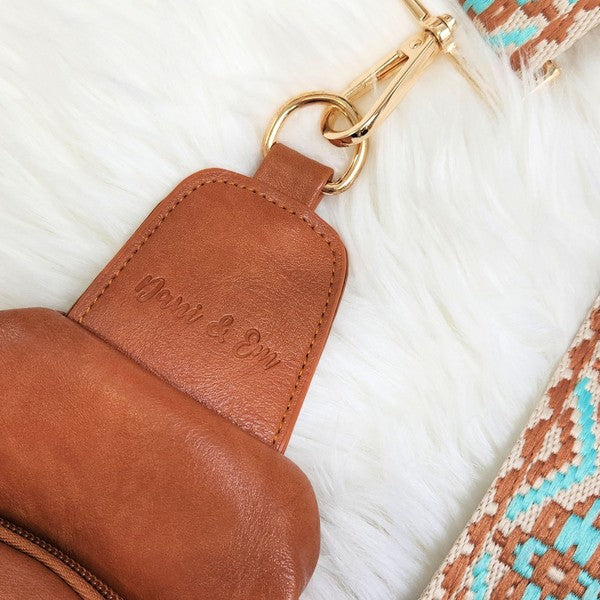 Crossbody Sling Vegan Leather Handbag