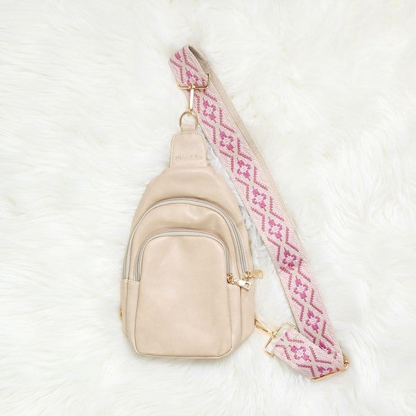 Crossbody Sling Vegan Leather Handbag