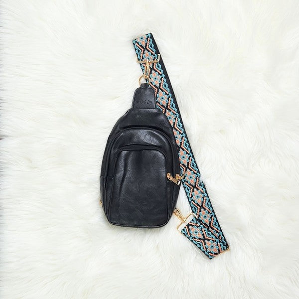 Crossbody Sling Vegan Leather Handbag
