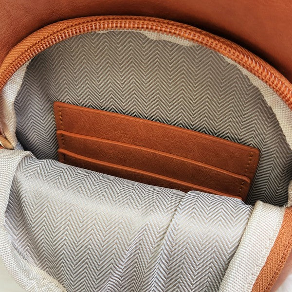 Crossbody Sling Vegan Leather Handbag