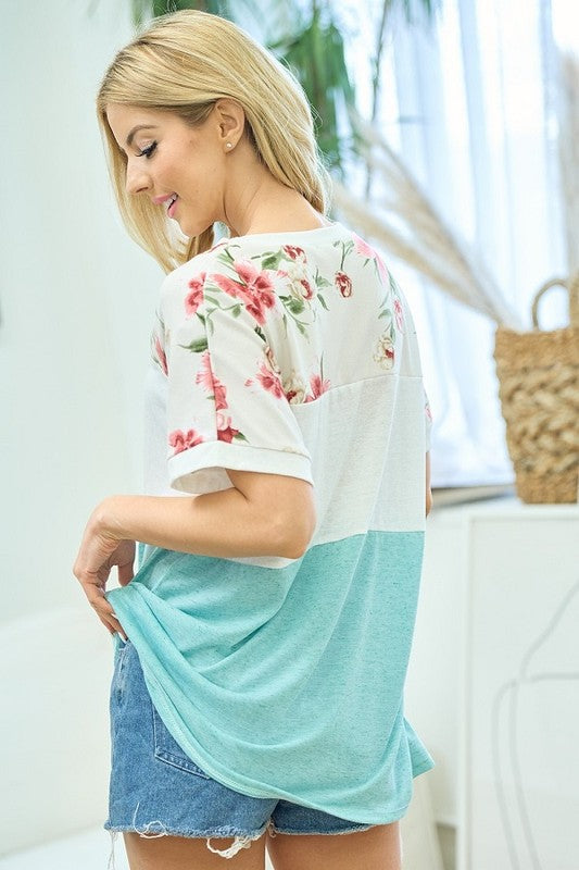 Searching For You Color Block Top