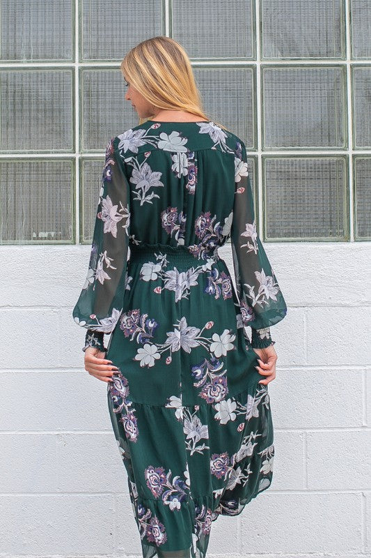 Chiffon Midi Dress