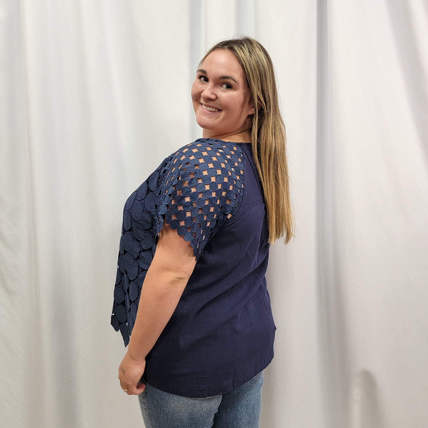 Polka Dot Sleeve Top