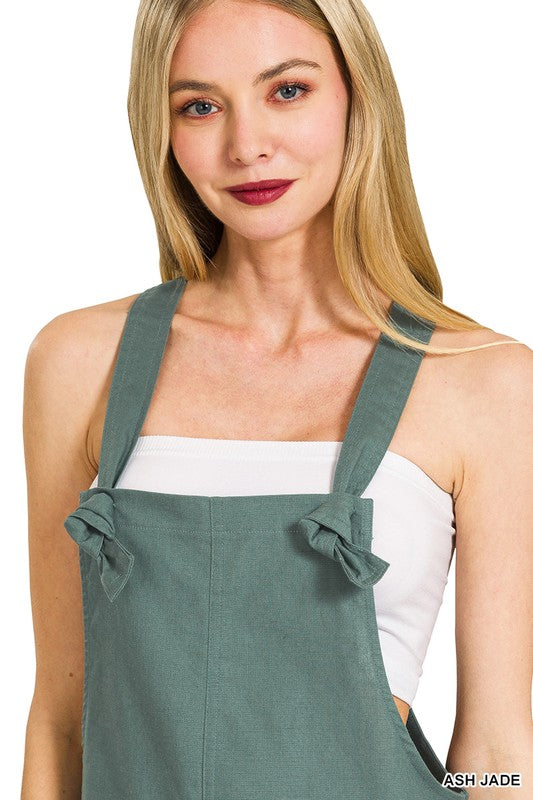 Woven Knot Strap Rompers