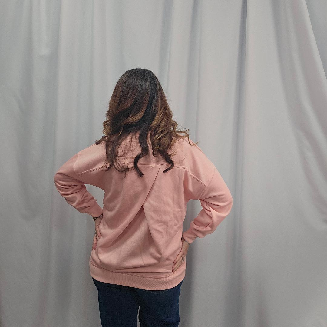 Halara Round Neck Oversize Fleece Sweatshirt