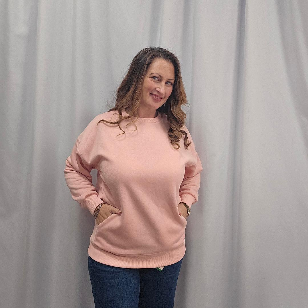 Halara Round Neck Oversize Fleece Sweatshirt