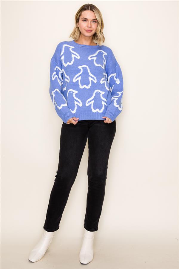 Penguin Jacquard Sweater