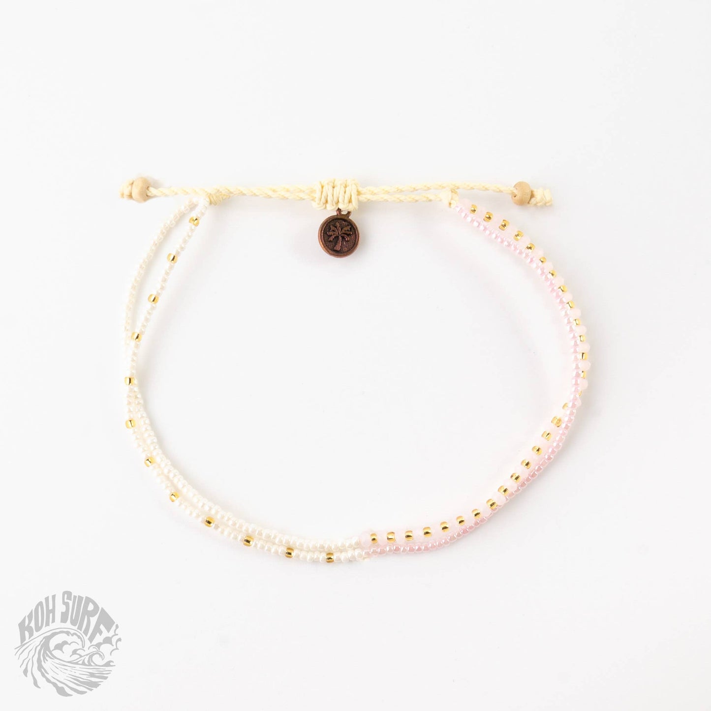 Monte Carlo Anklet, Surfer Jewelry,Beaded Anklet by Koh Surf