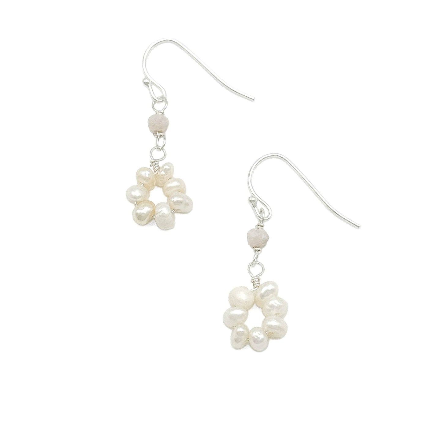 Alegria Cynthia pearl flower earrings