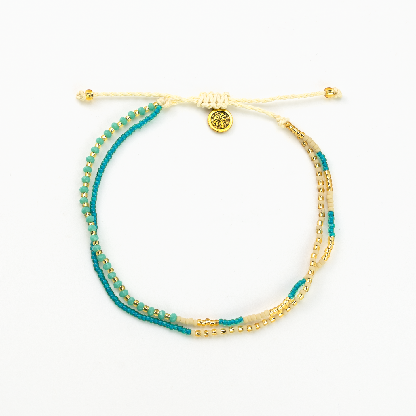Monte Carlo Anklet, Surfer Jewelry,Beaded Anklet by Koh Surf