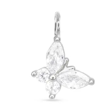 CZ Butterfly Charm