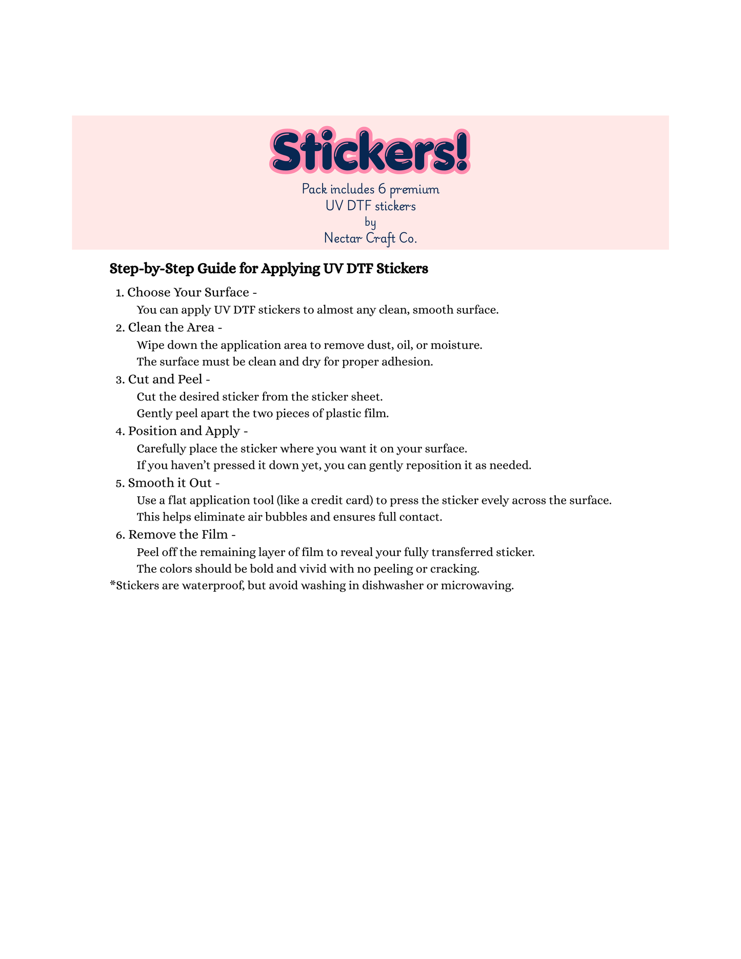 Sticker Pack - Pastel Sealife