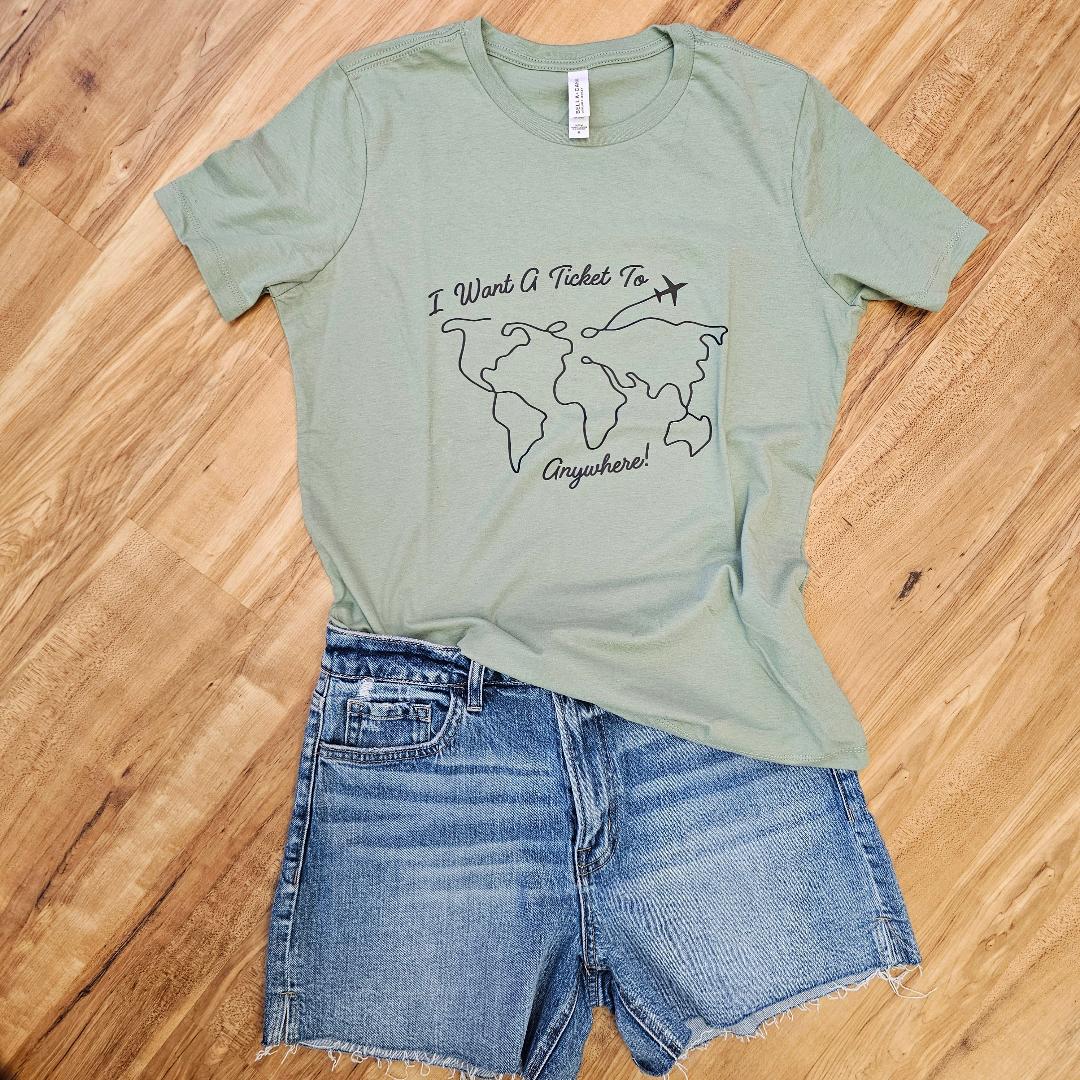 T-Shirt Ticket to Anywhere