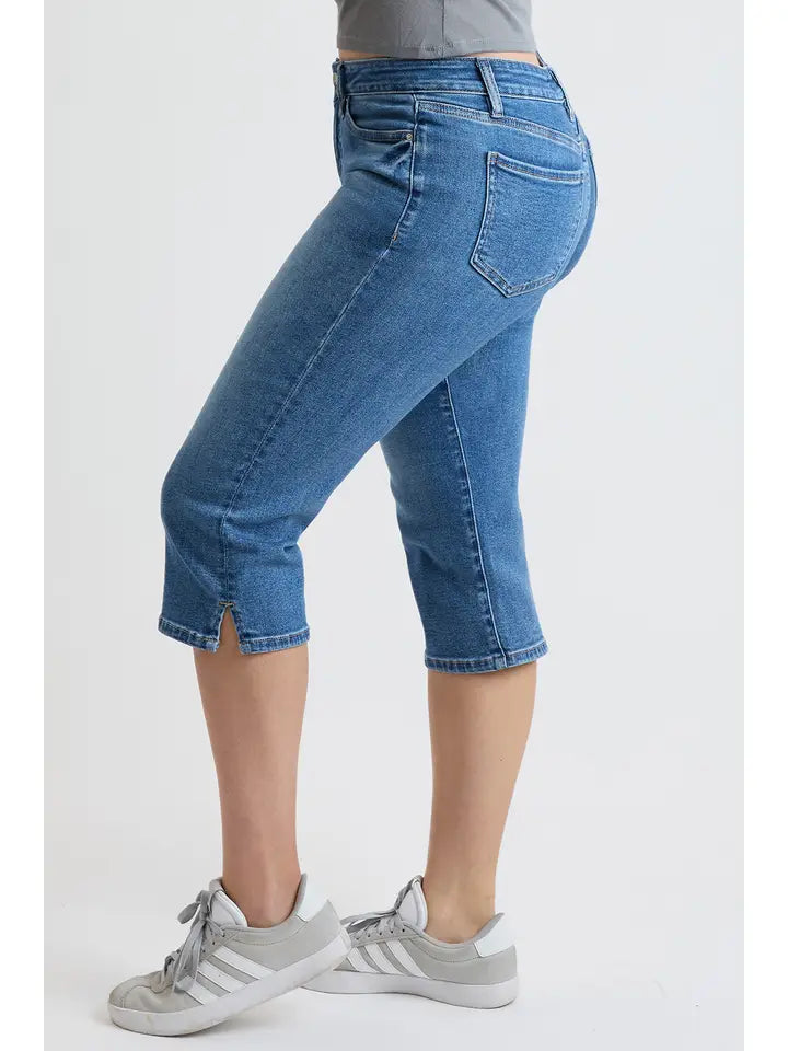 High Rise Premium Stretch Essential Capri