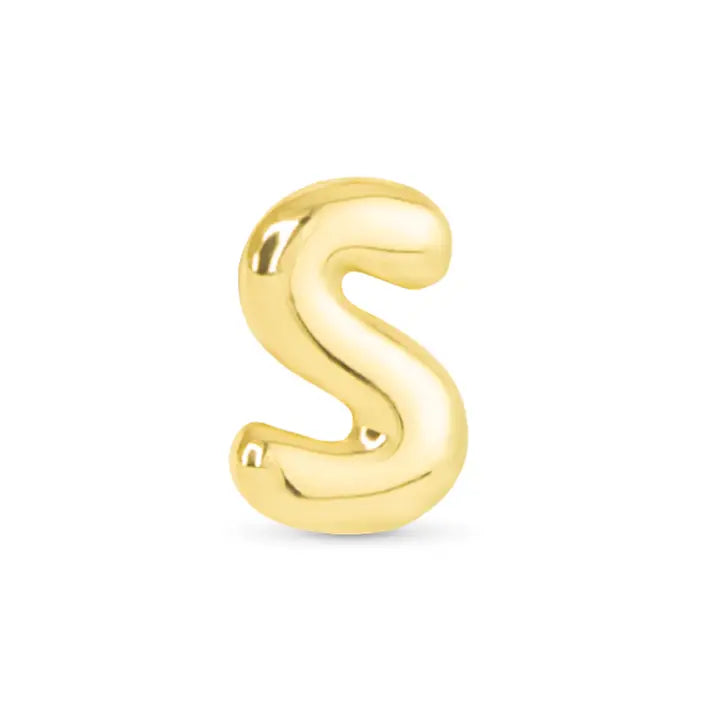 Initial Necklace Charm - Gold