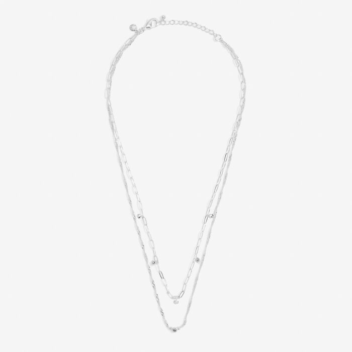 Stacks Of Style Necklace Silver