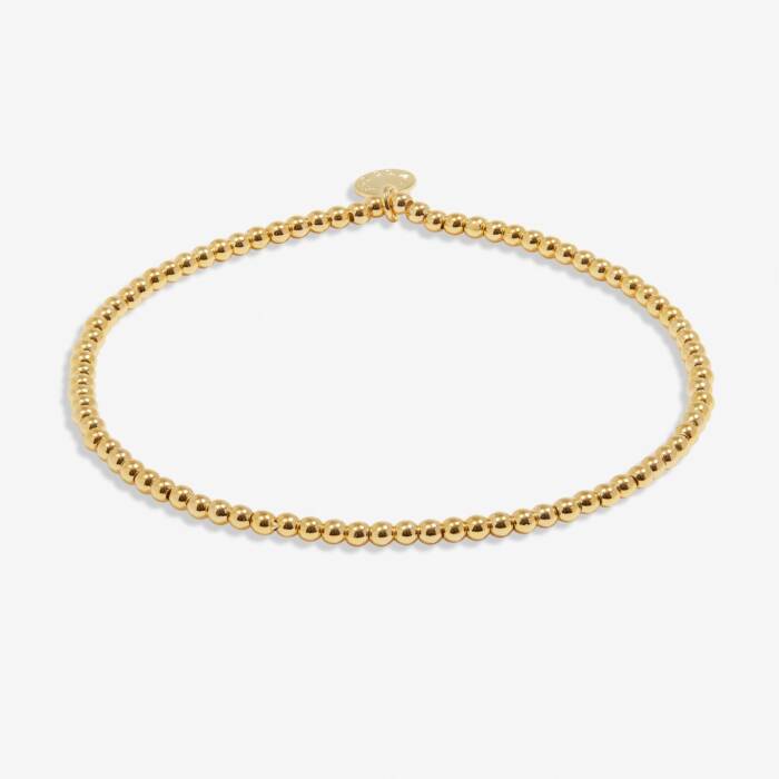 2.5mm Bead Stacking Bracelet Gold