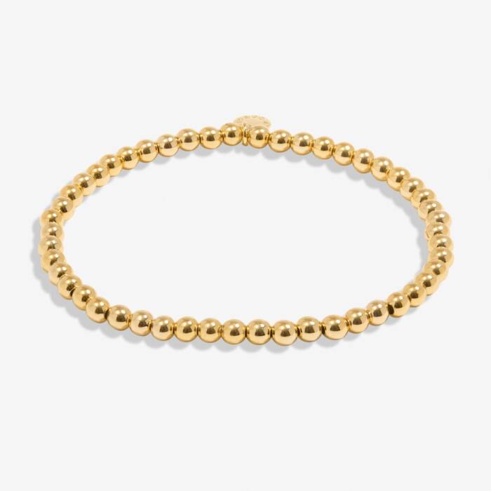 4mm Bead Stacking Bracelet Gold