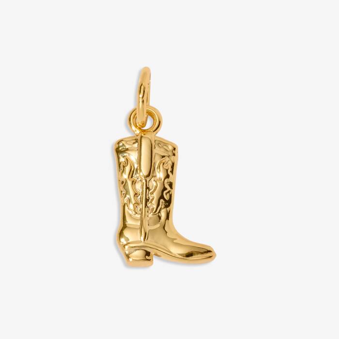 Yee haw Small Charm In Gold-Tone Plating