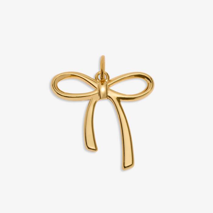 Bow-tiful Medium Charm In Gold-Tone Plating
