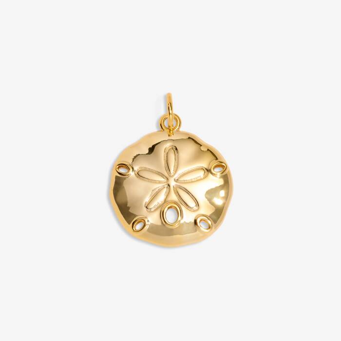 Sand Dollar Medium Charm In Gold-Tone Plating