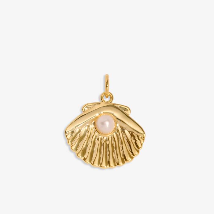 World's Your Oyster Medium Charm In Gold-Tone Plating