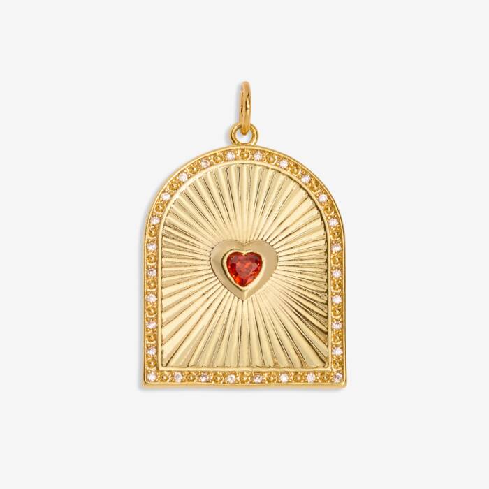 Fearless Large Charm In Gold-Tone Plating