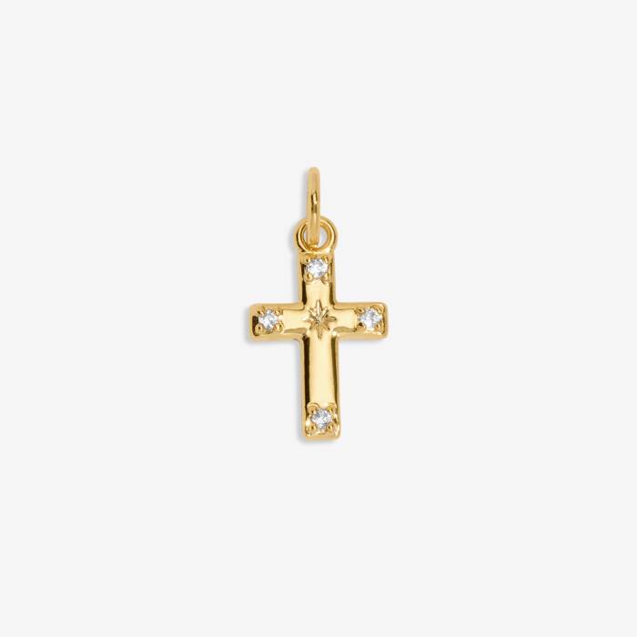 Faith Small Charm In Gold-Tone Plating