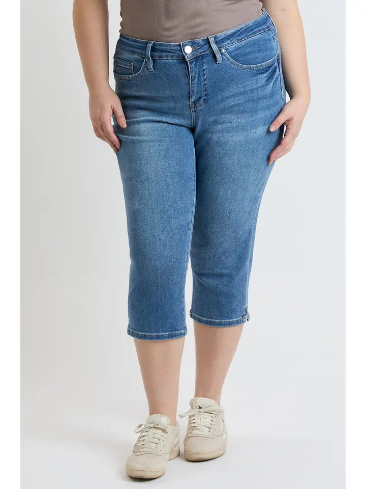 High Rise Premium Stretch Essential Capri