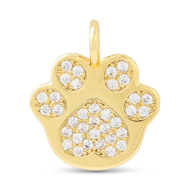 CZ Paw Charm
