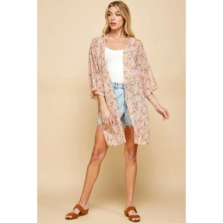 Floral Printed Kimono