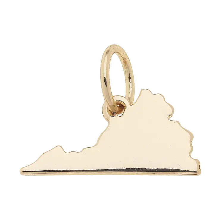 Virginia Shaped State Charm