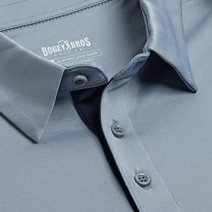 Men's Solid Carolina Blue Polo