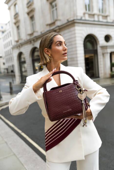 Katie Loxton Nova Woven Texture Top Handle Bag