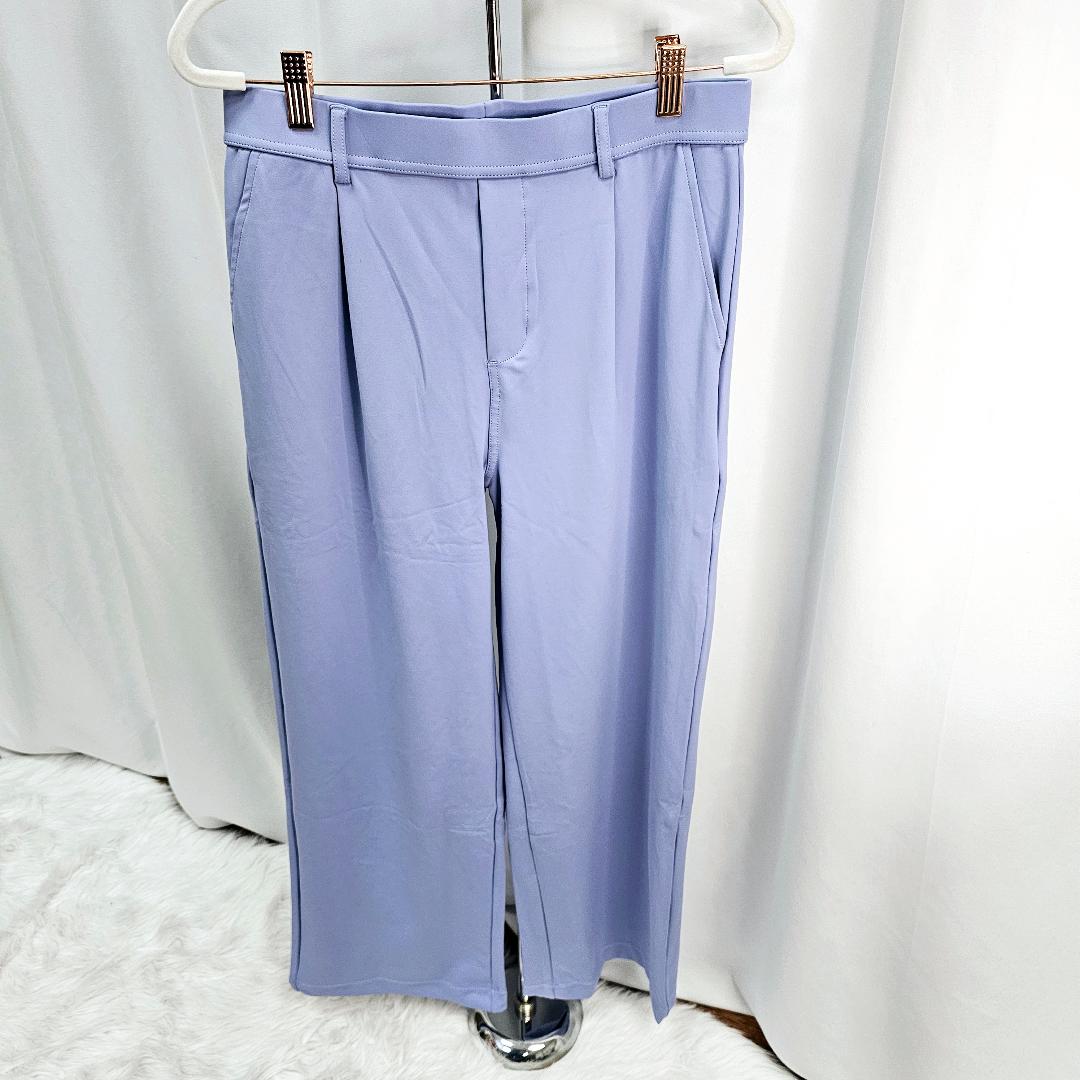 Halara High Waisted Plicated Side Pocket Straight Leg Work Pants