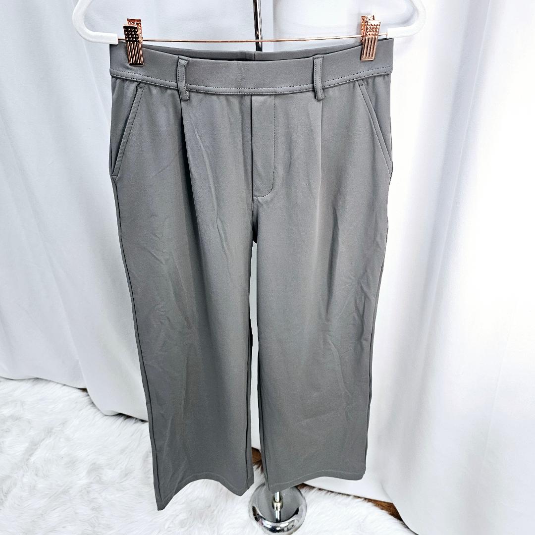 Halara High Waisted Plicated Side Pocket Straight Leg Work Pants