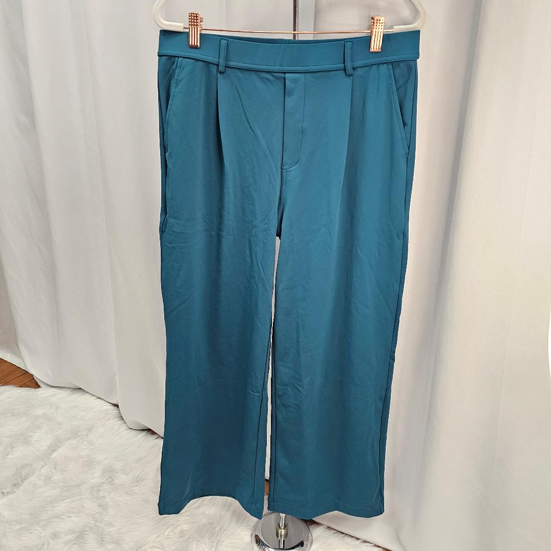 Halara High Waisted Plicated Side Pocket Straight Leg Work Pants
