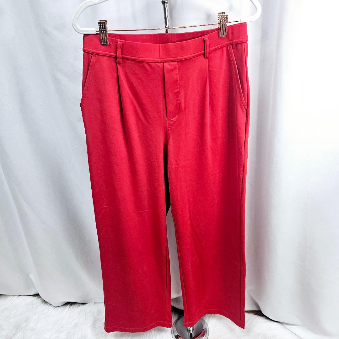 Halara High Waisted Plicated Side Pocket Straight Leg Work Pants
