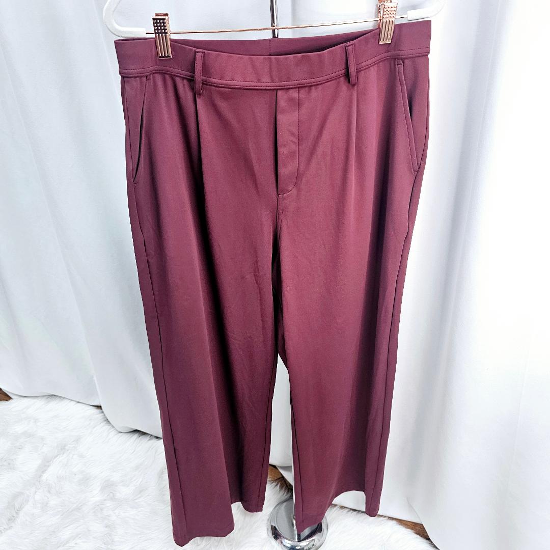 Halara High Waisted Plicated Side Pocket Straight Leg Work Pants