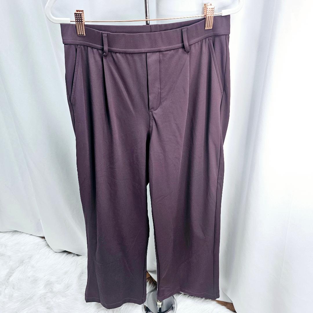 Halara High Waisted Plicated Side Pocket Straight Leg Work Pants