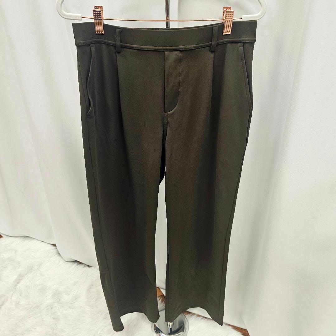 Halara High Waisted Plicated Side Pocket Straight Leg Work Pants