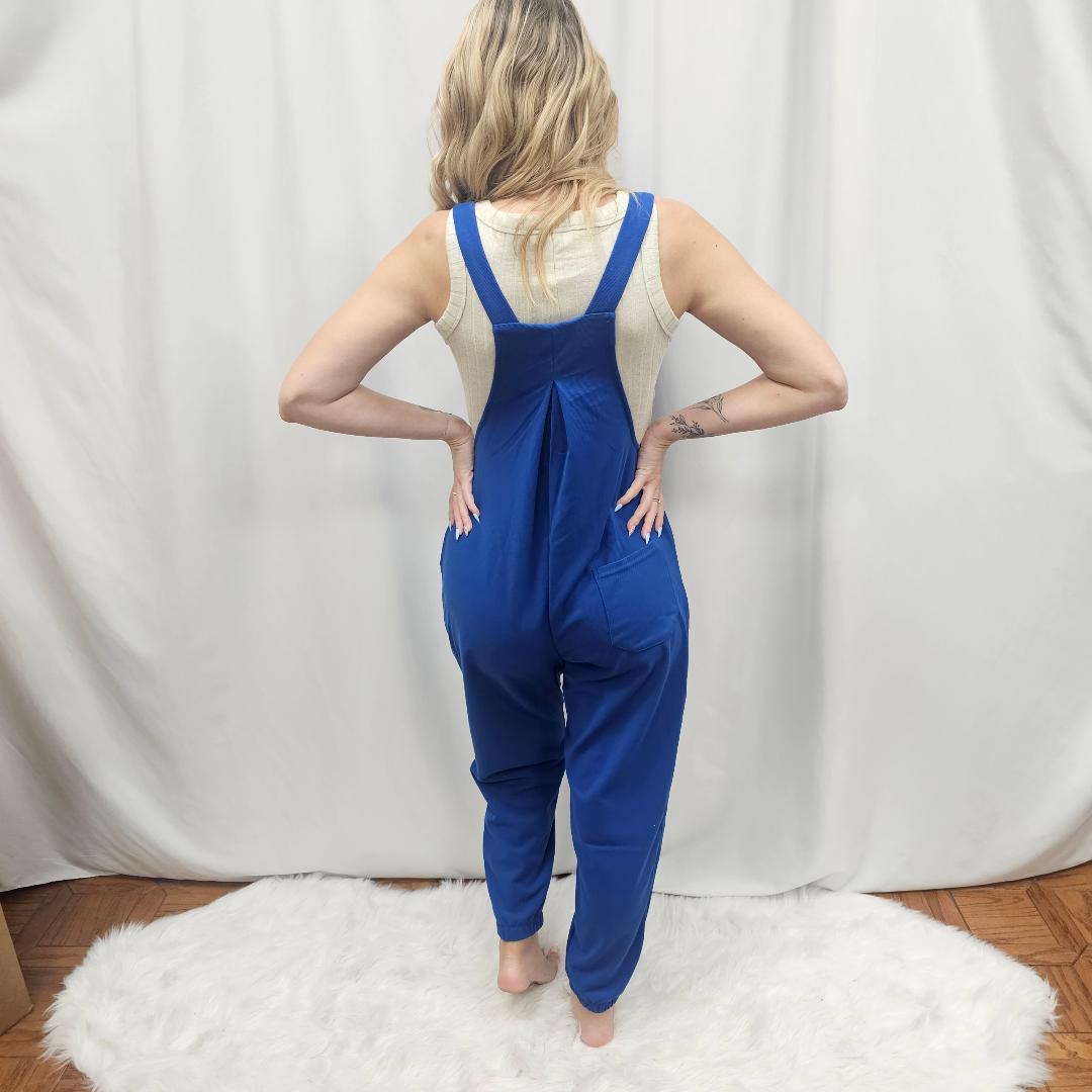 Halara Adjustable Strap Multiple Pocket Plicated Waffle Casual Jogger Overalls