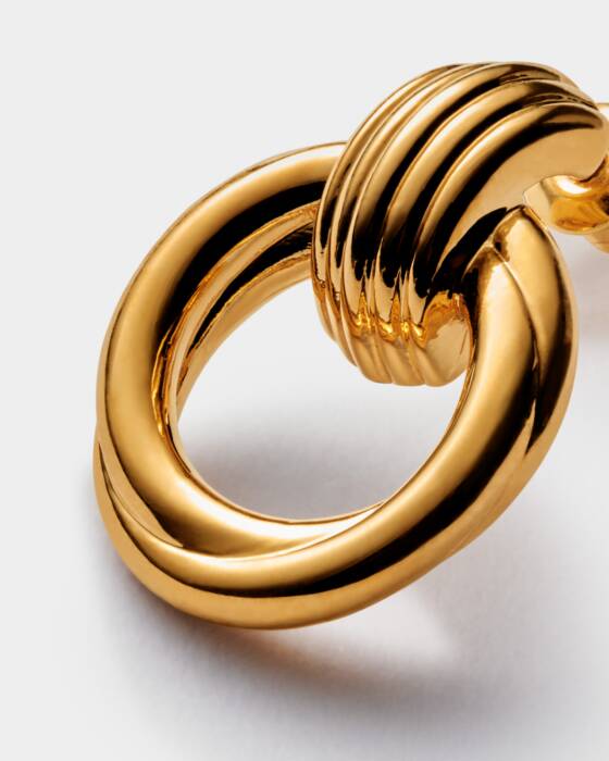Demi Waterproof Gold Oversized Stud Earrings