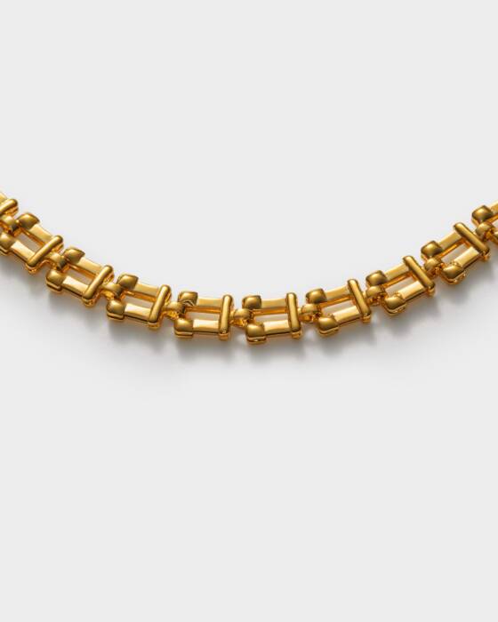 Grecian Waterproof Gold Link Bracelet