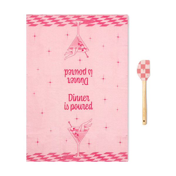 The Reluctant Chef Tea Towel & Spatula Set