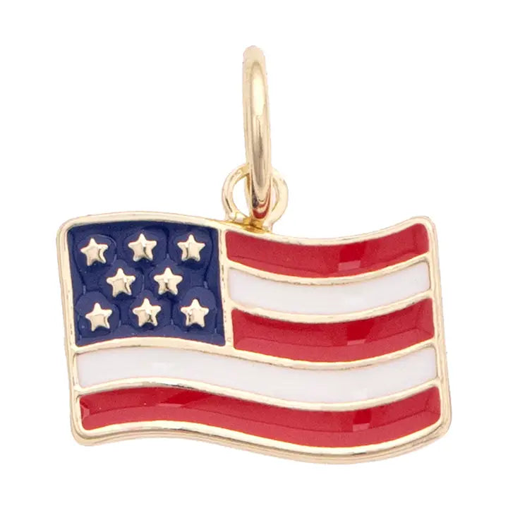 American Flag Charm