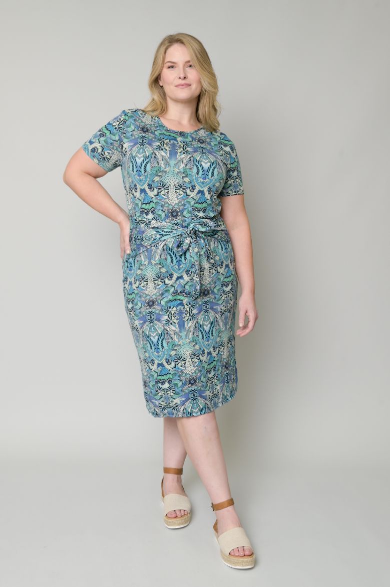 Tie Front Midi Dress
